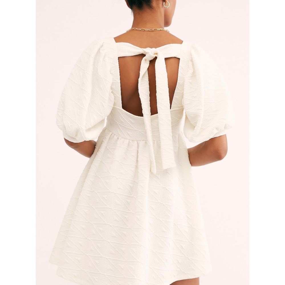 🎉LAST CHANCE🎉 FREE PEOPLE Violet Mini Dress / Ivory - Picture 2 of 5